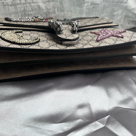 GUCCI LIMITED EDITION SUPREME MONOGRAM SHOOTING STAR MEDIUM DIONYSUS BAG - Picture 9 of 11